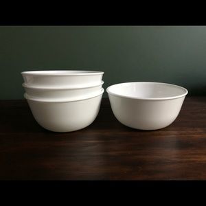 Corelle 4 break resistant dinner/cereal bowls